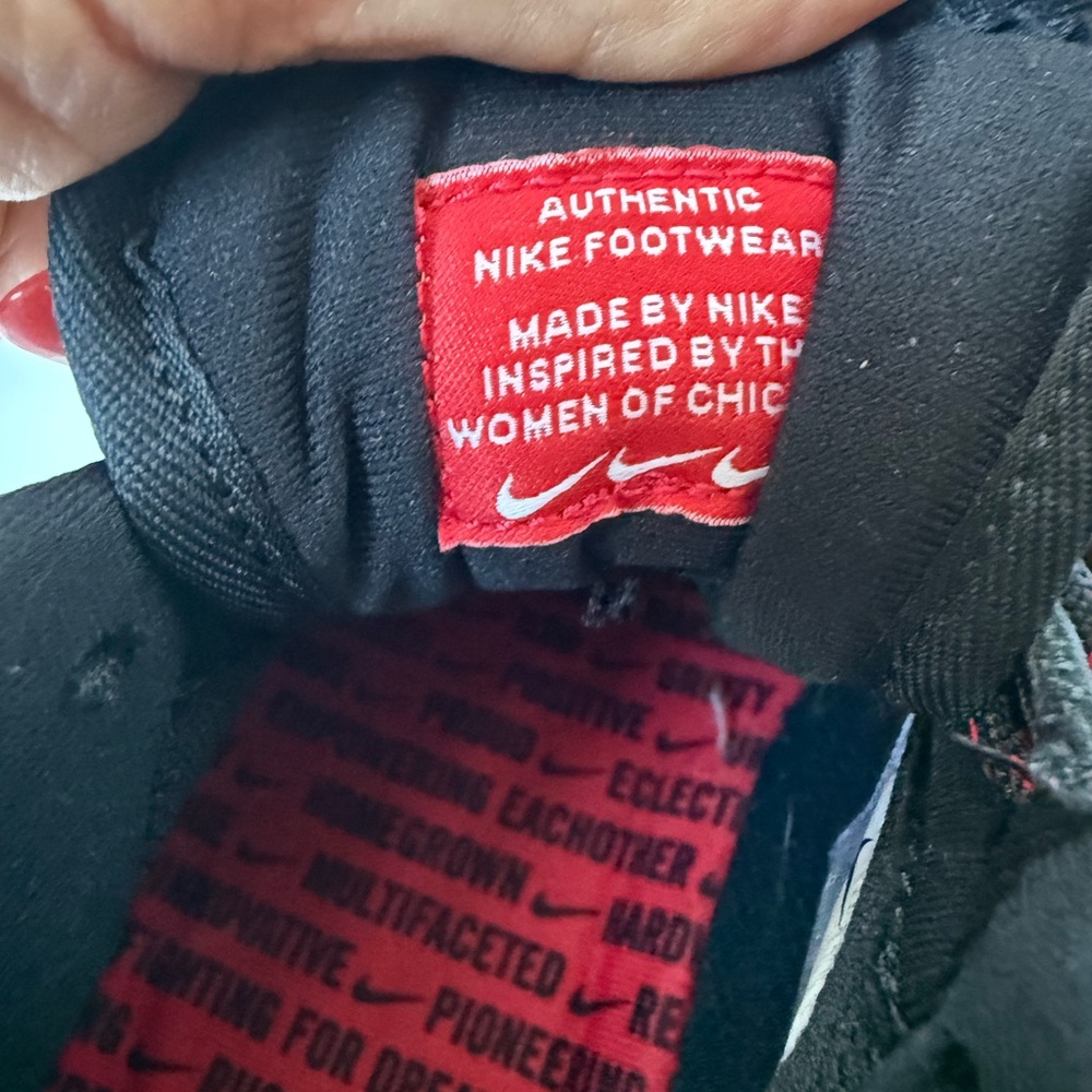 Nike Air Force 1 Jewel QS CHICAGO ALLSTAR Pinstripe Black Red Women's size 9 - Picture 8 of 14